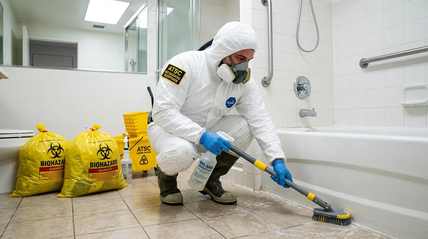 Decontamination equipment deployed for Blood Cleanup in Howland Center